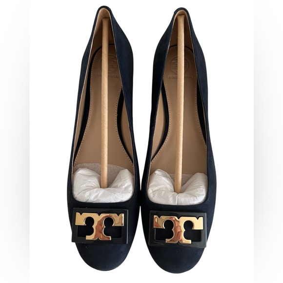 Tory Burch Shoes - Tory Burch "GiGi" Suede Pump in Tory Navy Blue 8.5